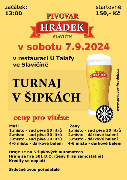 Turnaj v šipkách s hořkou výhrou