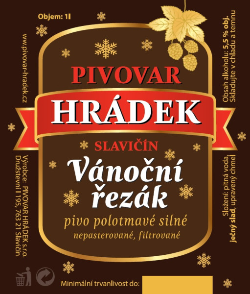 Polotmavý Vánoční řezák 13°